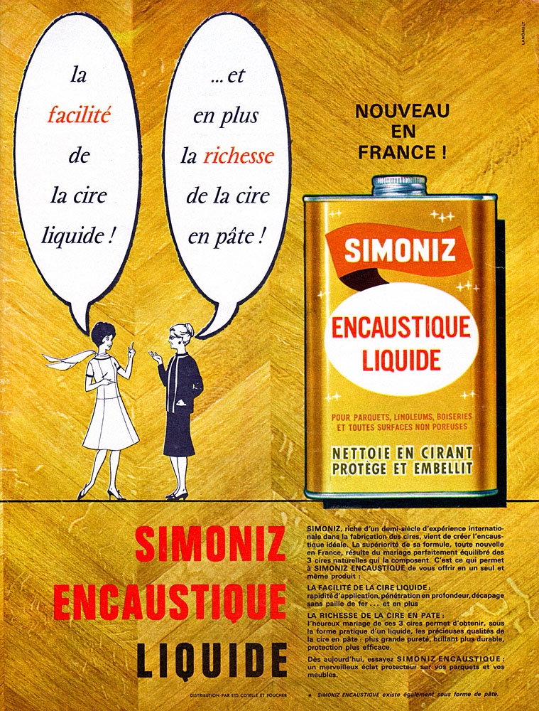 Publicité Simoniz 1963