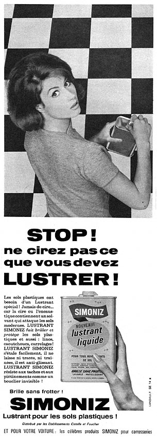Publicit� Simoniz 1964