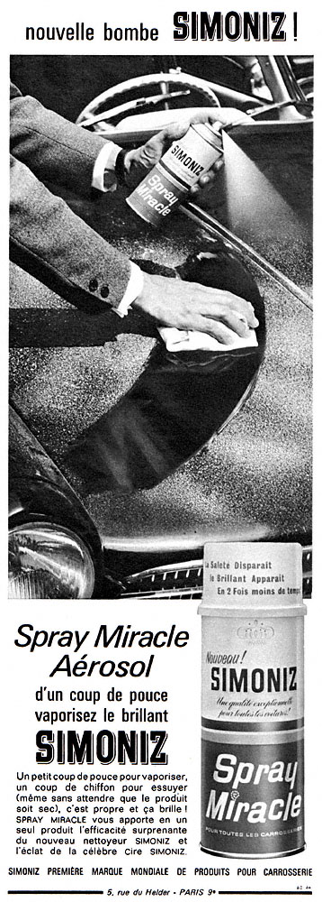 Publicit� Simoniz 1964