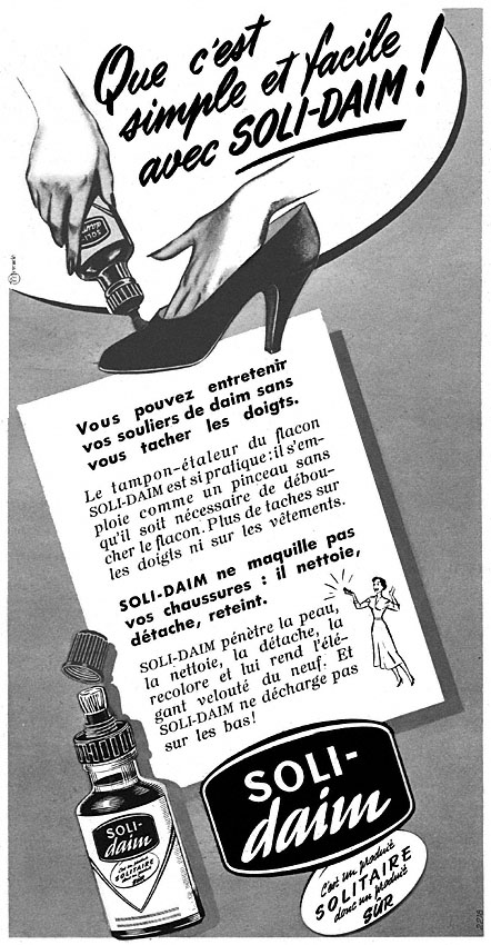 Publicité Solitaire 1953