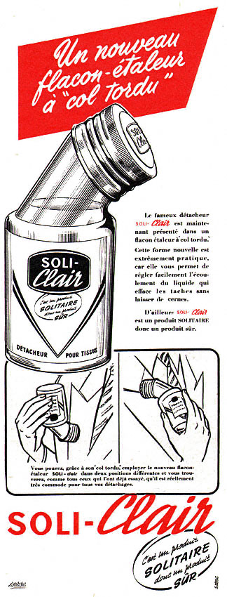 Publicité Solitaire 1955