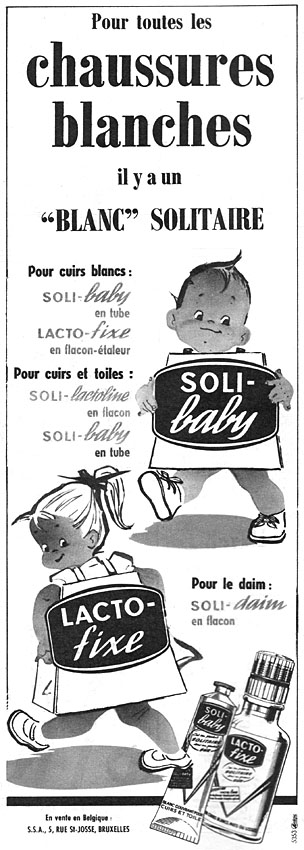 Publicité Solitaire 1956