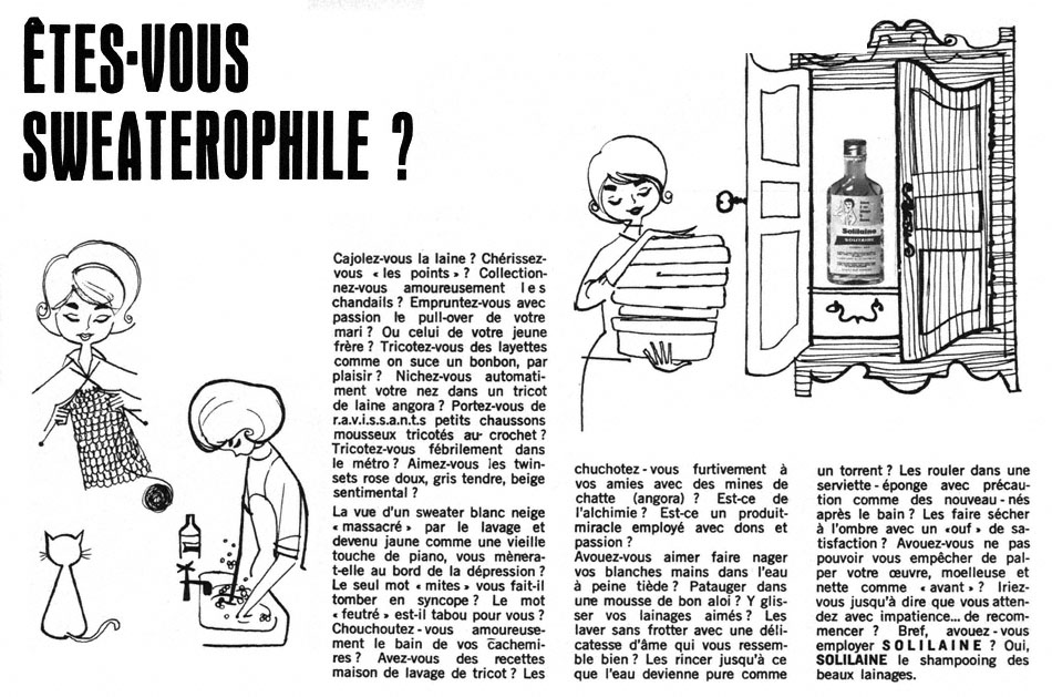 Publicité Solitaire 1963