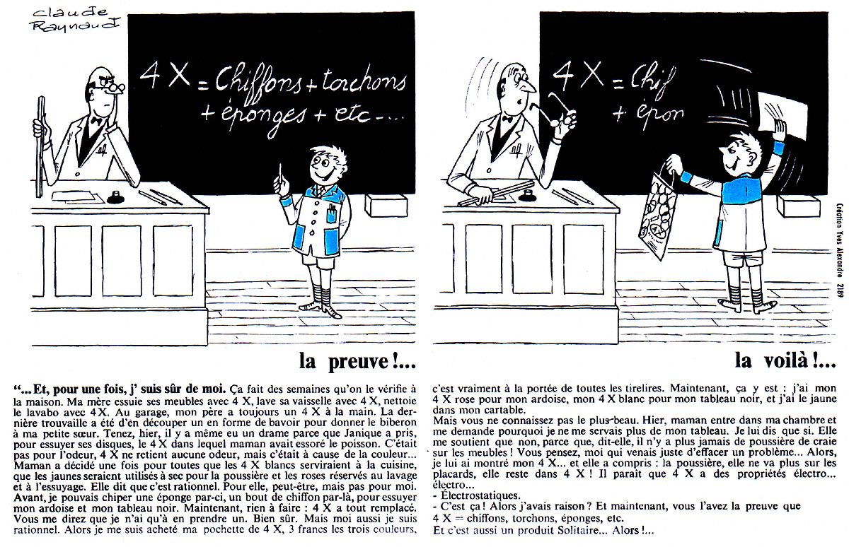 Publicité Solitaire 1963