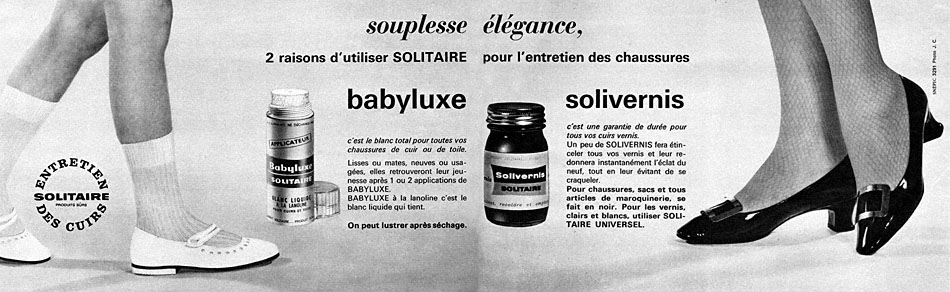 Publicité Solitaire 1966