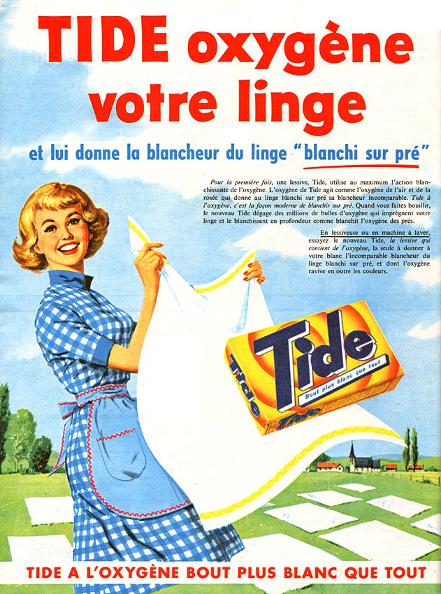 Publicité Tide 1960