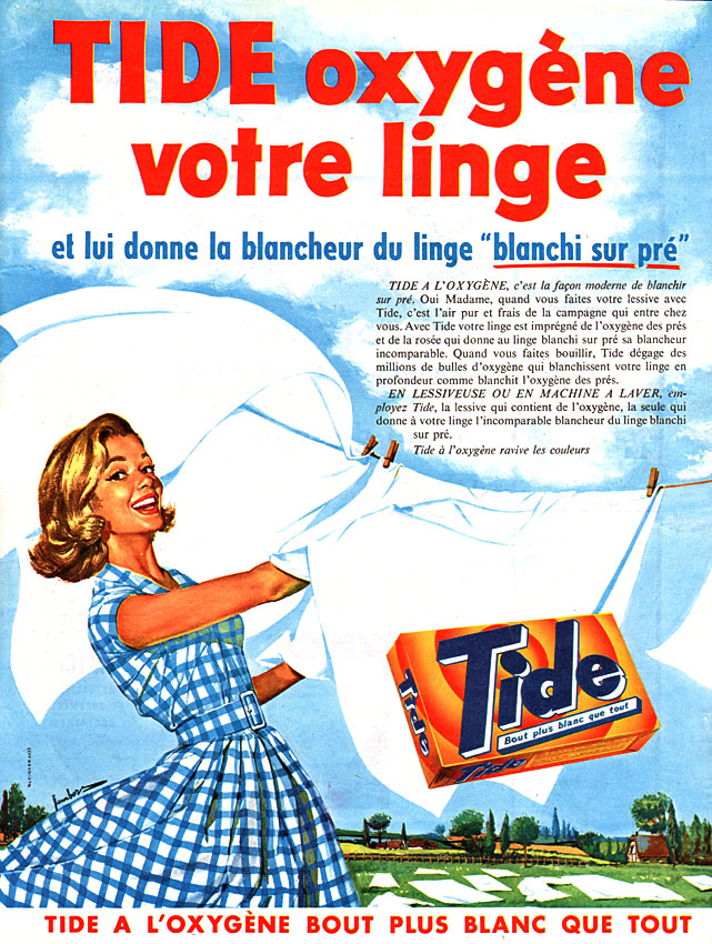 Publicité Tide 1960