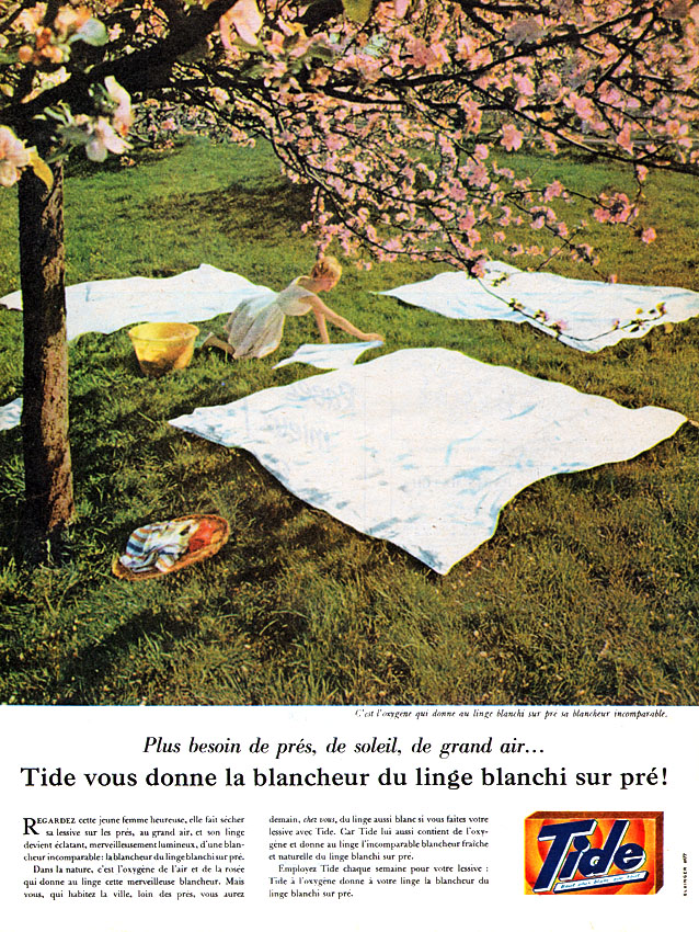 Publicité Tide 1961