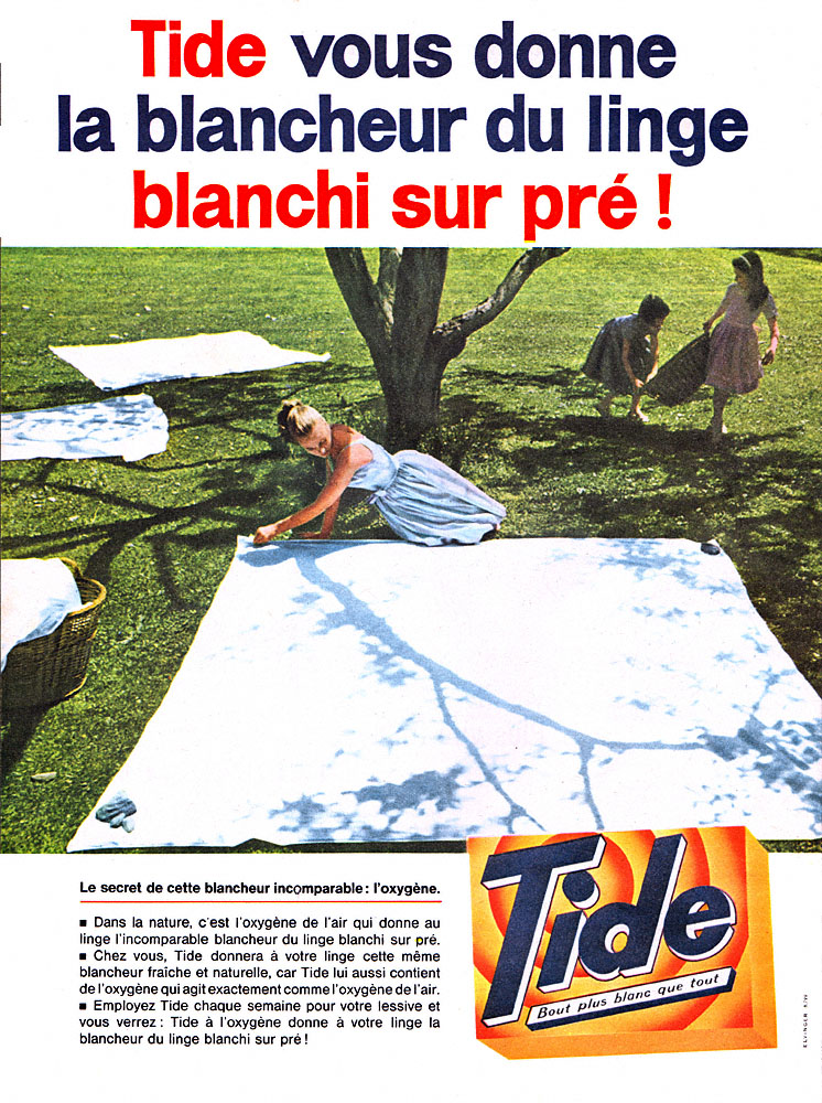 Publicité Tide 1962