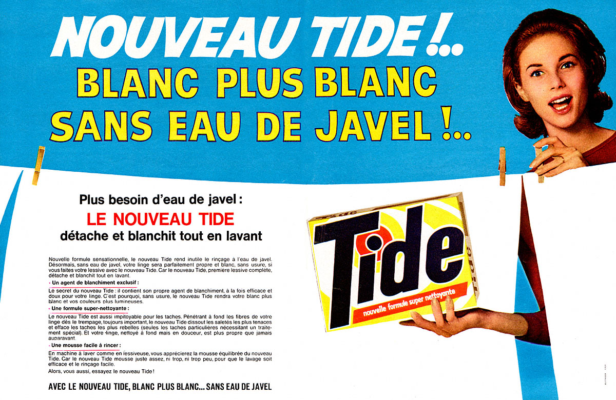 Publicité Tide 1962