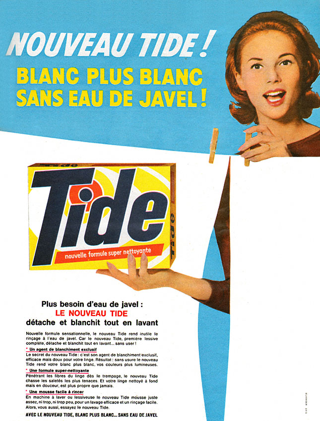 Publicité Tide 1962