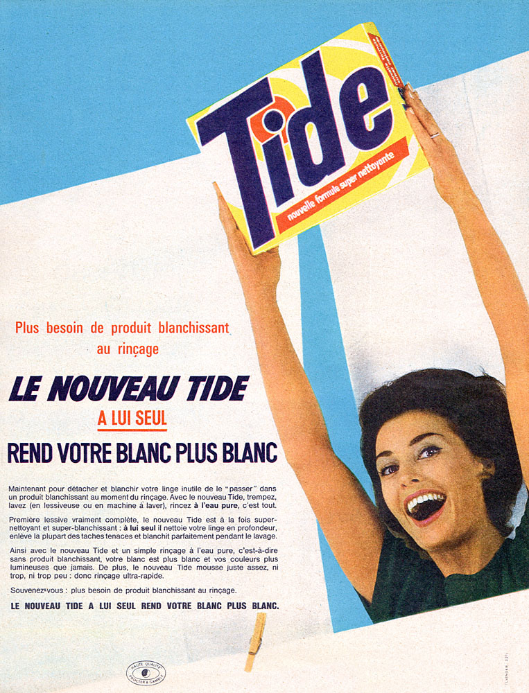 Publicité Tide 1962