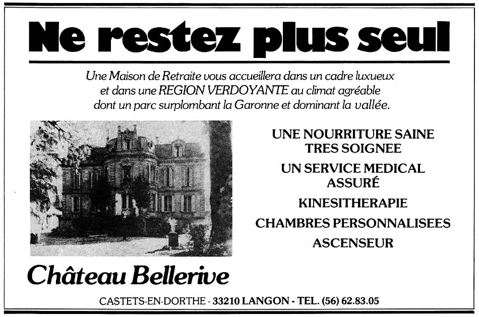 Publicité 3eme Age 1980