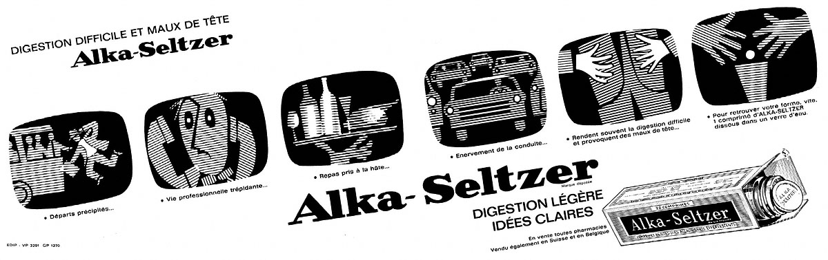 Publicit� Alka-Seltzer 1965