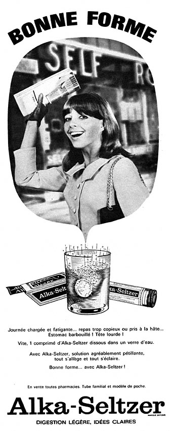 Publicité Alka-Seltzer 1967