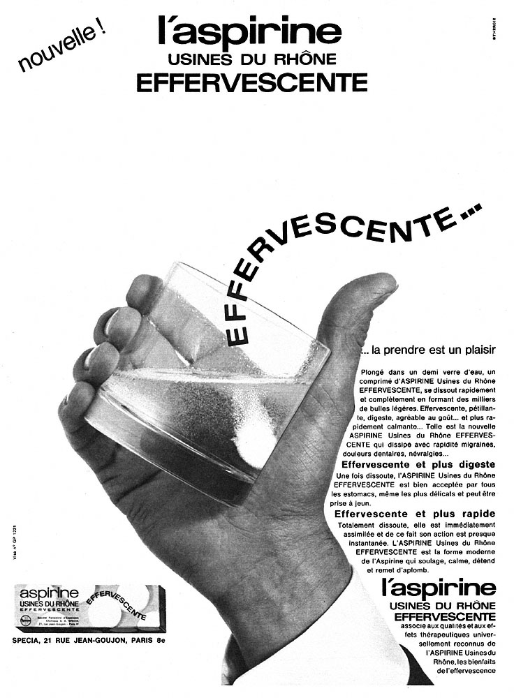 Publicit� Aspirine 1965