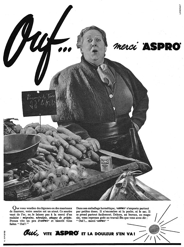 Publicité Aspro 1956