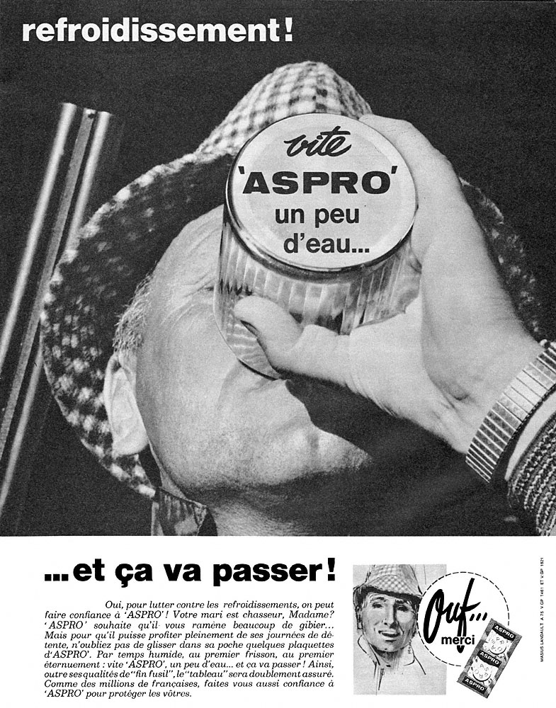 Publicit� Aspro 1965