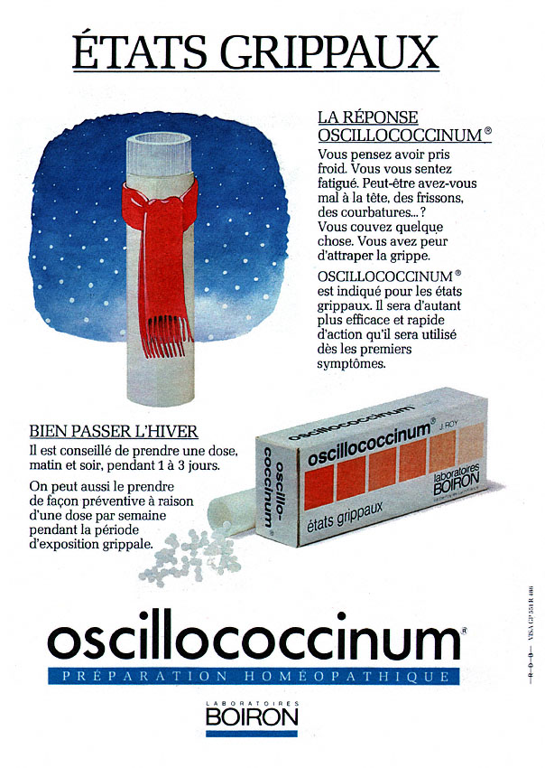 Publicité Boiron 1985