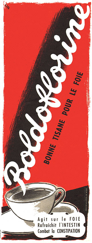 Publicité Boldoflorine 1954