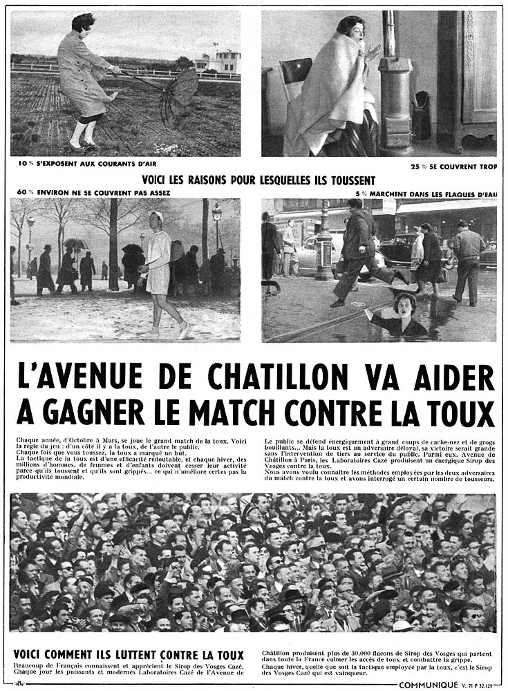 Publicité Caze 1954