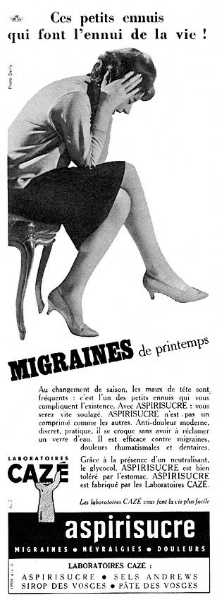 Publicité Caze 1958