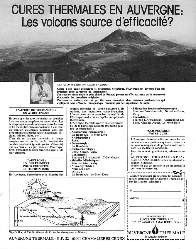 Publicité Cures 1986