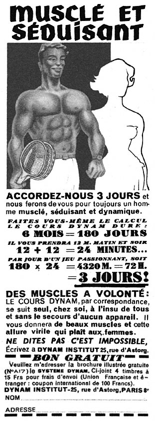 Publicité Dynam Institut 1953