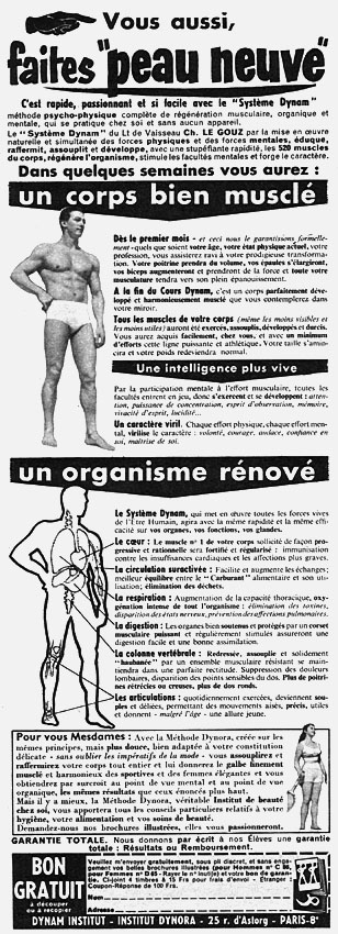 Publicité Dynam Institut 1955