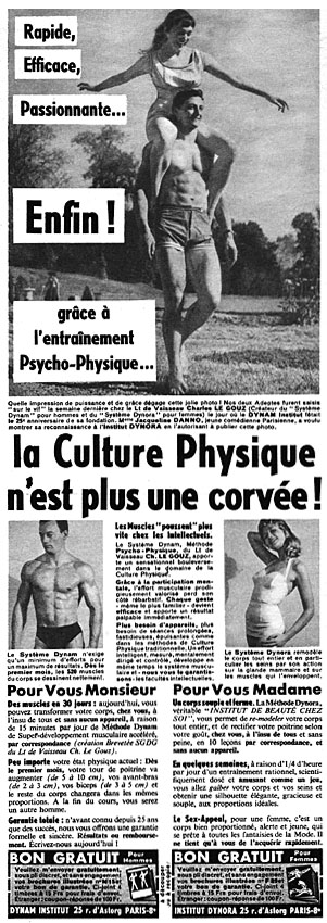 Publicité Dynam Institut 1956