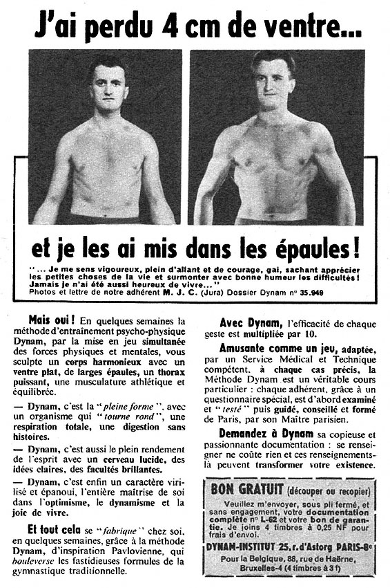 Publicité Dynam Institut 1960