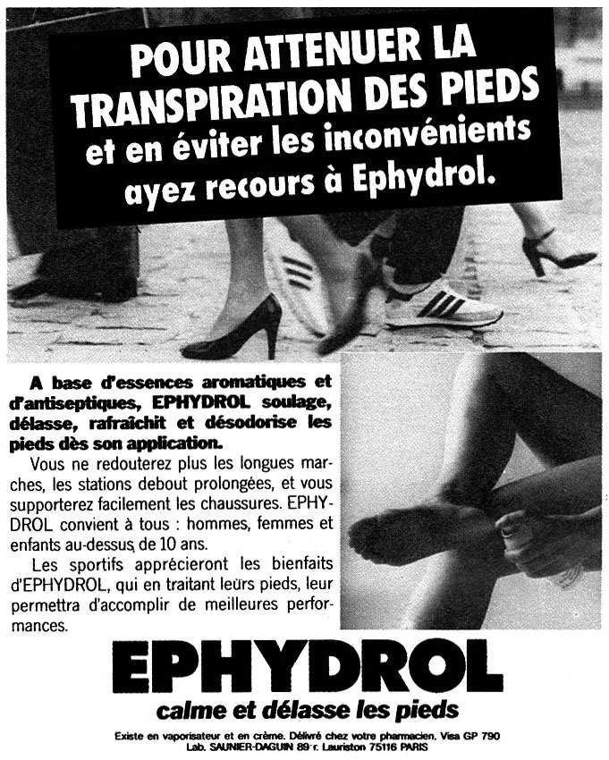 Publicité Ephydrol 1981