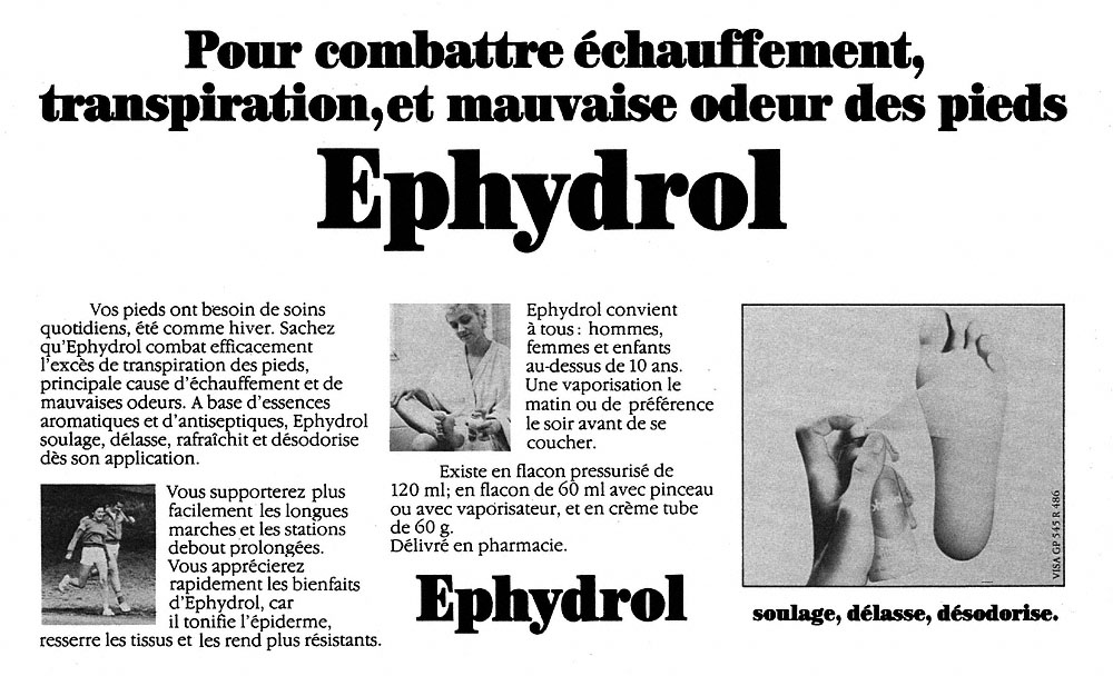 Publicité Ephydrol 1985