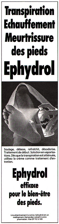 Publicité Ephydrol 1988