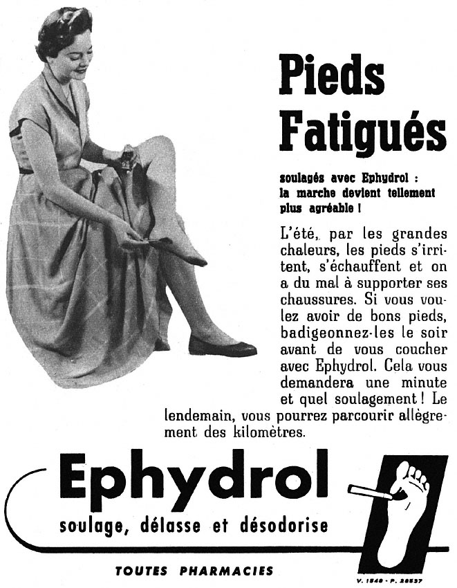 Publicité Ephydrol 1953