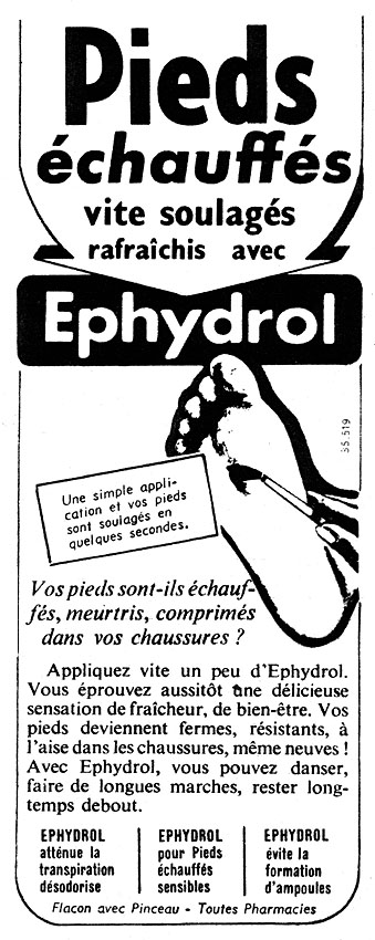 Publicité Ephydrol 1957