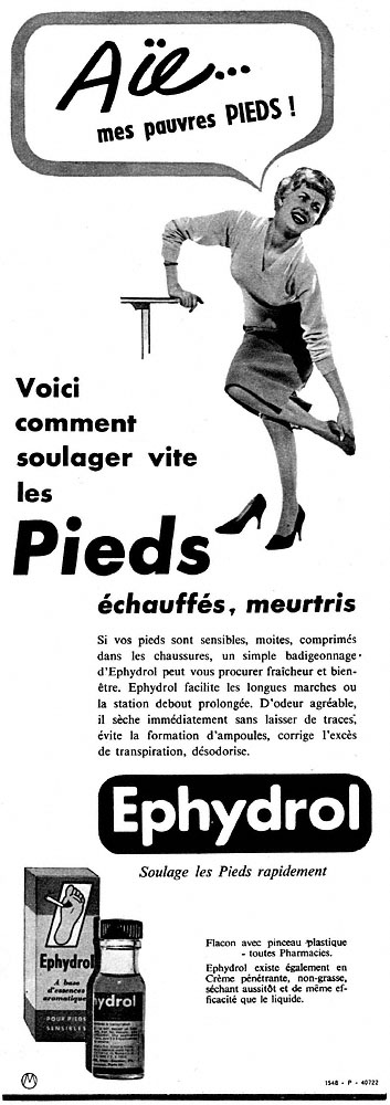 Publicité Ephydrol 1958
