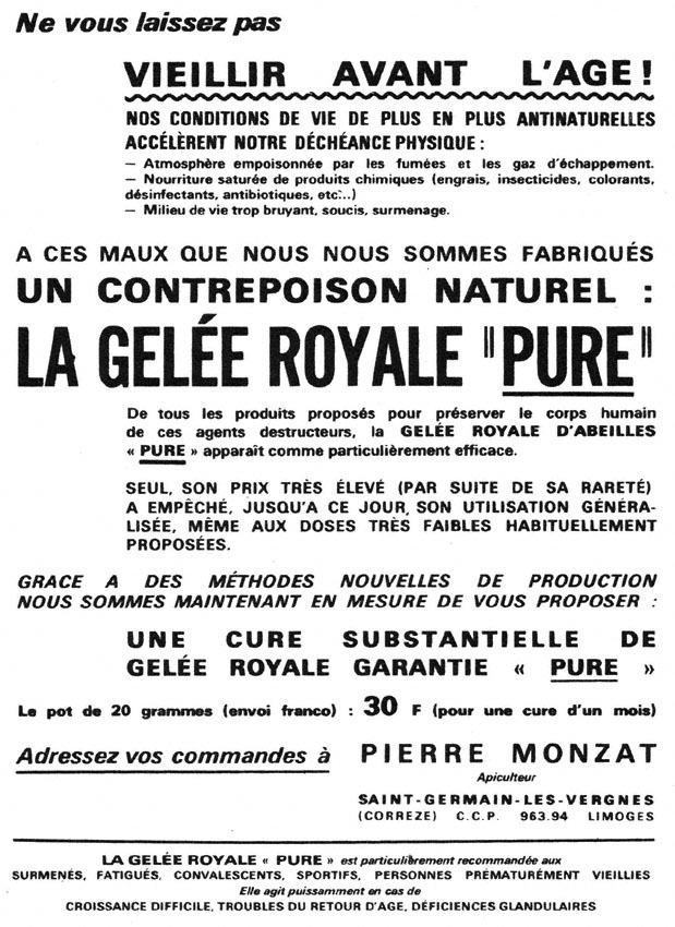 Publicité GeleeRoyale 1964