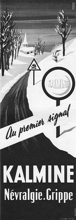 Publicité Kalmine 1957