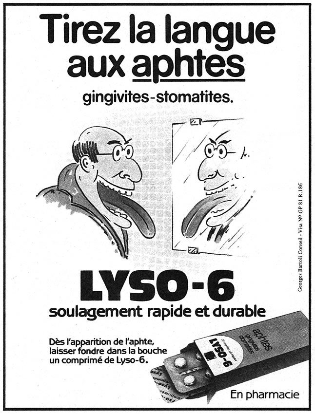 Publicité Lyso-6 1984