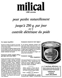 Publicit Milical 1961