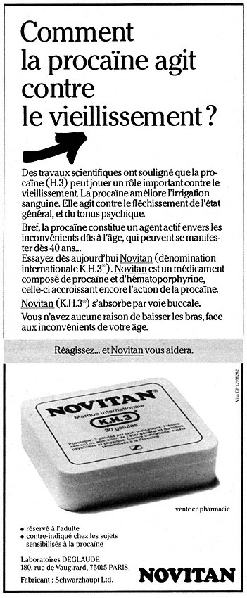 Publicité Novitan 1981