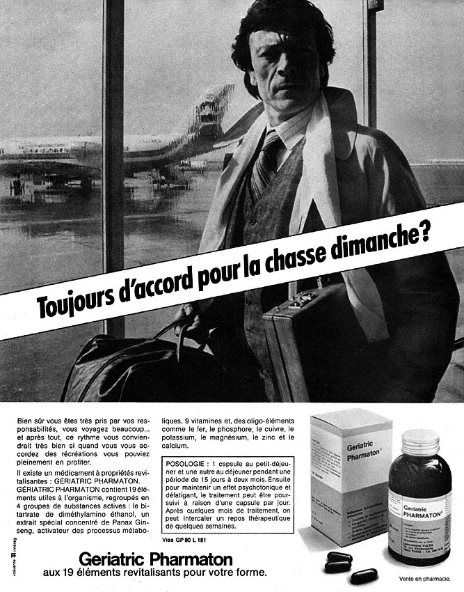 Publicité Pharmaton 1979