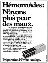 Publicit Prparation H 1981