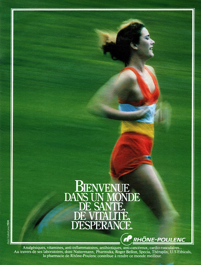 Publicité Rhone-Poulenc 1988