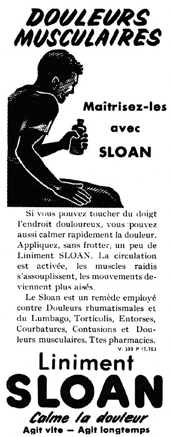 Publicité Sloan 1953