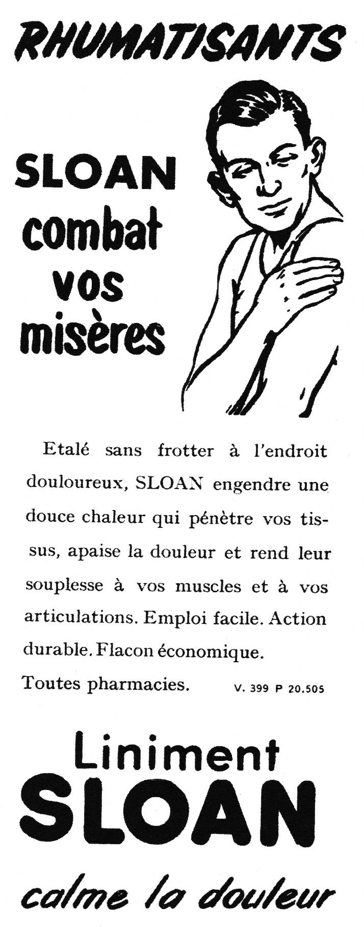 Publicité Sloan 1953