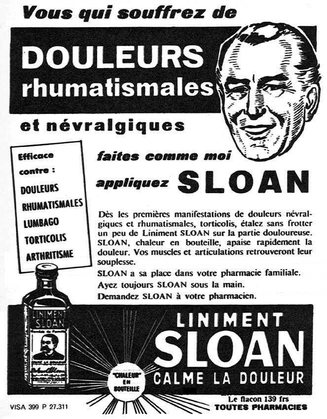 Publicité Sloan 1956