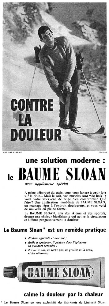 Publicité Sloan 1960