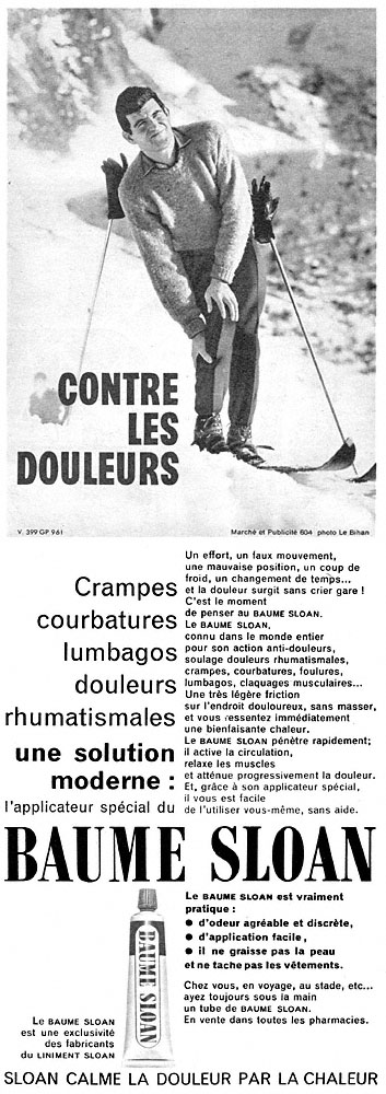 Publicité Sloan 1961